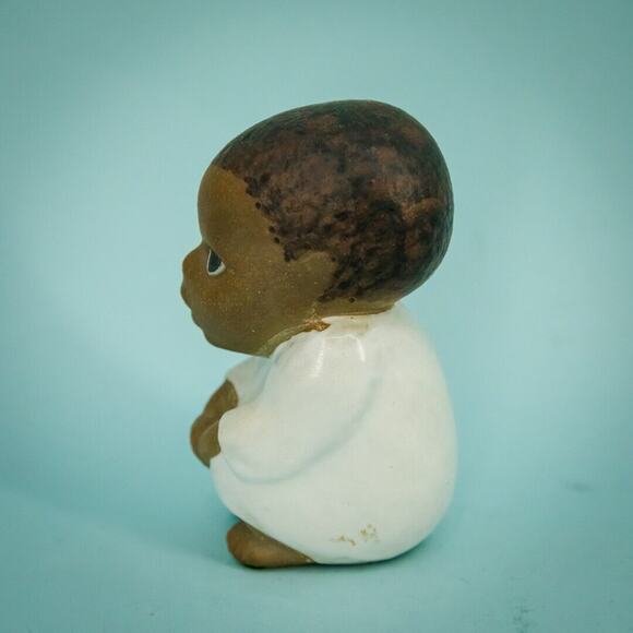 Vintage 1970s Lisa Larson South Syd African Squatting Boy Gustavsberg Stoneware - Picture 2 of 7